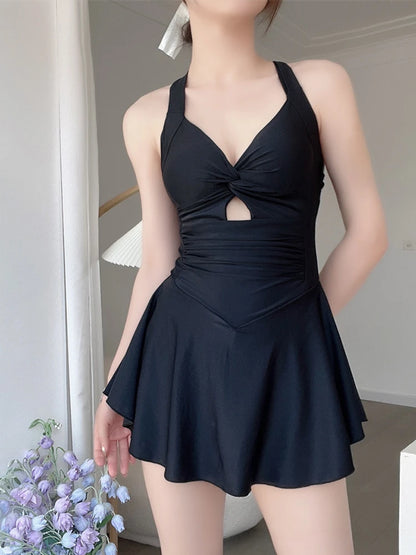 Floral Halter Swimsuit