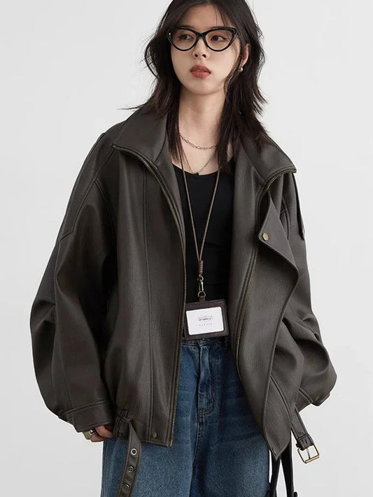 Faux Leather PU Jacket