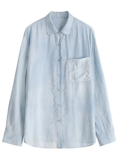 Viscose Blend Textured Blouse
