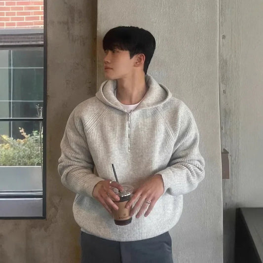Half-Zip Hooded Sweater