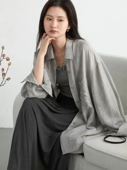 Viscose Blend Textured Blouse