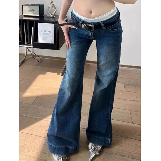 Low-Waist Flare Jeans