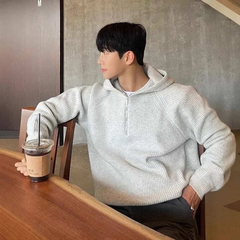Half-Zip Hooded Sweater