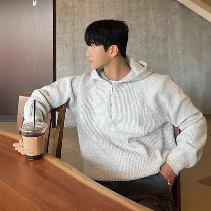 Half-Zip Hooded Sweater