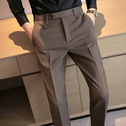 Coffee Brown Suit Trousers