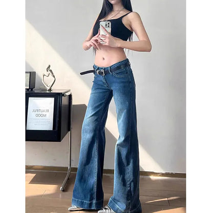 Low-Waist Flare Jeans
