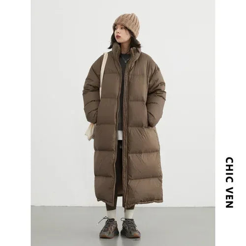 Long Down Puffer Coat