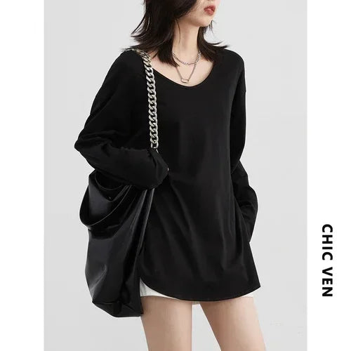 Square Neck Long Sleeve Tee